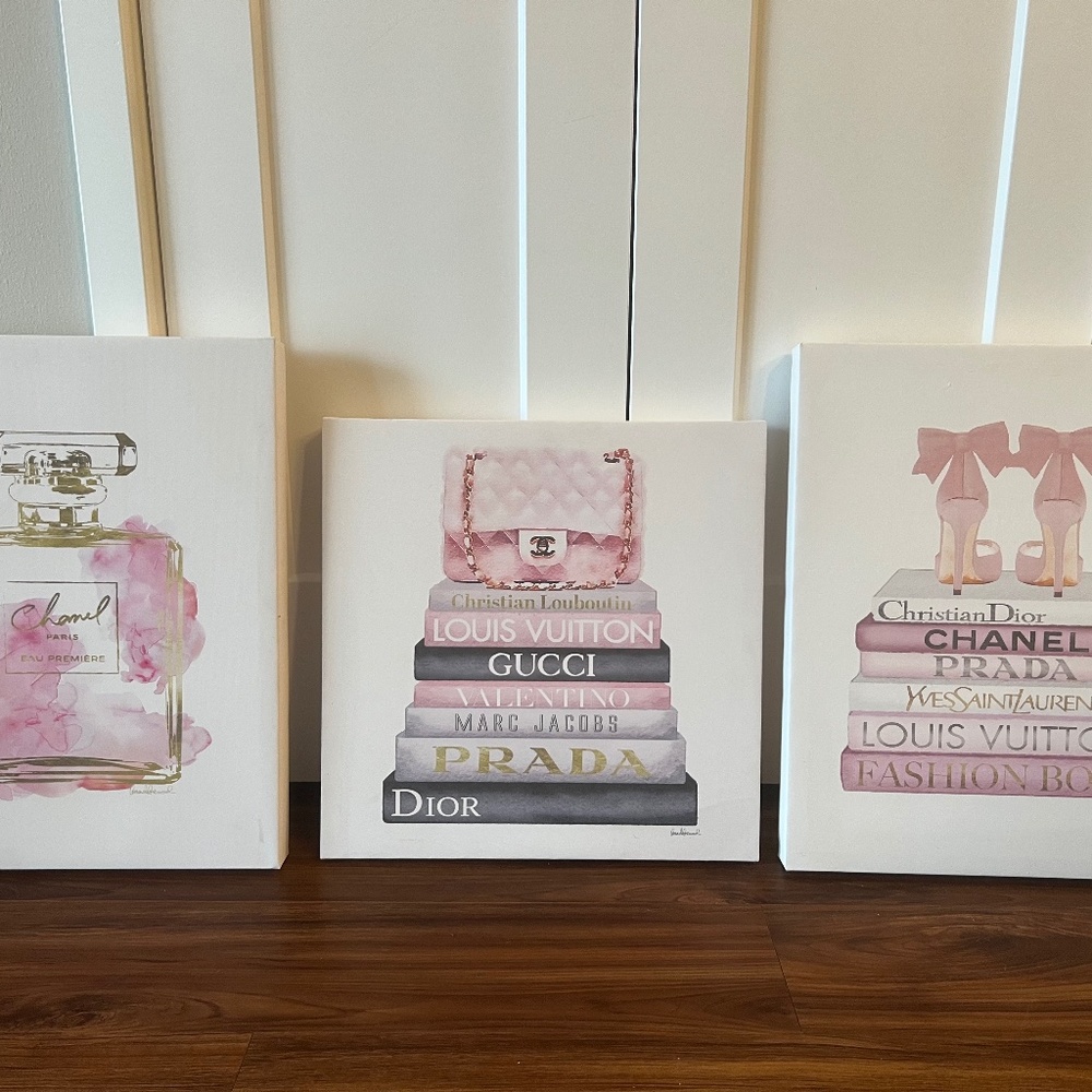 COCO Chanel Canvas Walk Art